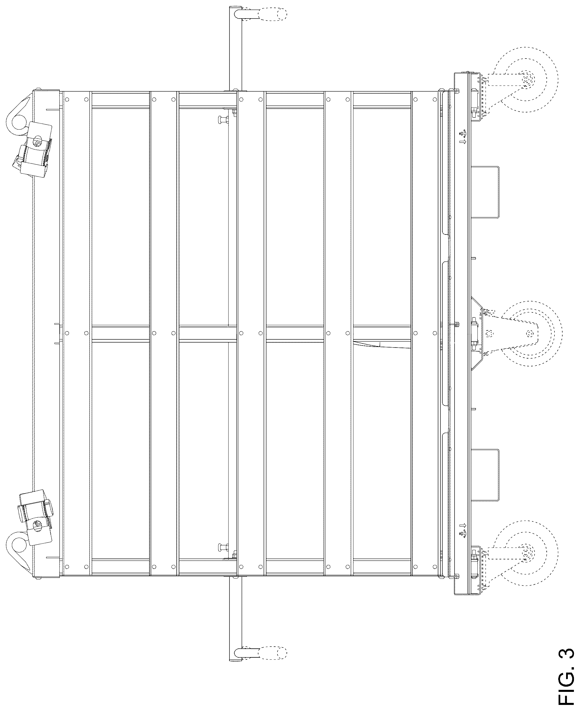 Patent USD1125775 Figure 3 – Trolley