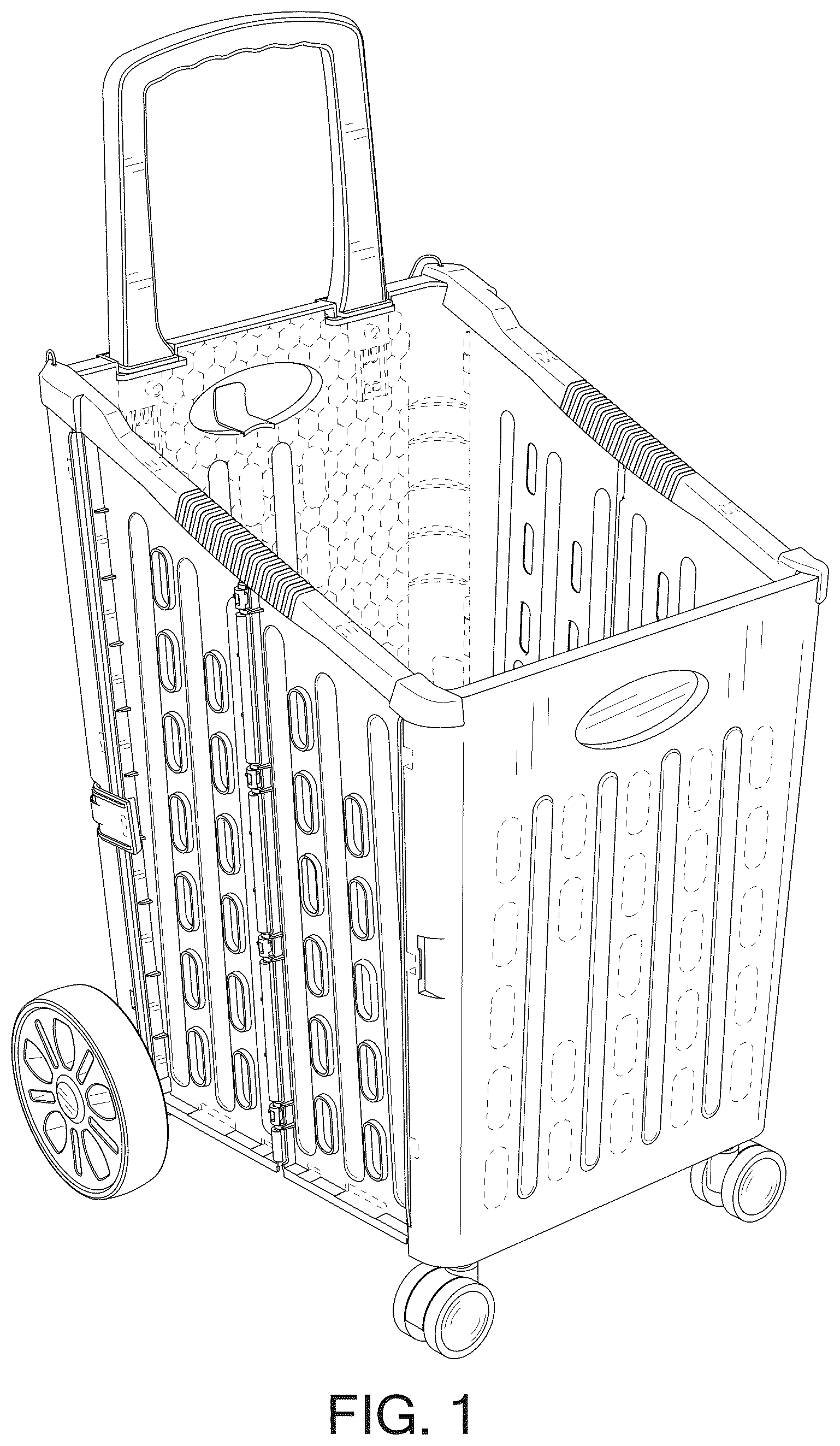 Patent USD1125779 — Foldable shopping cart — Figure 1