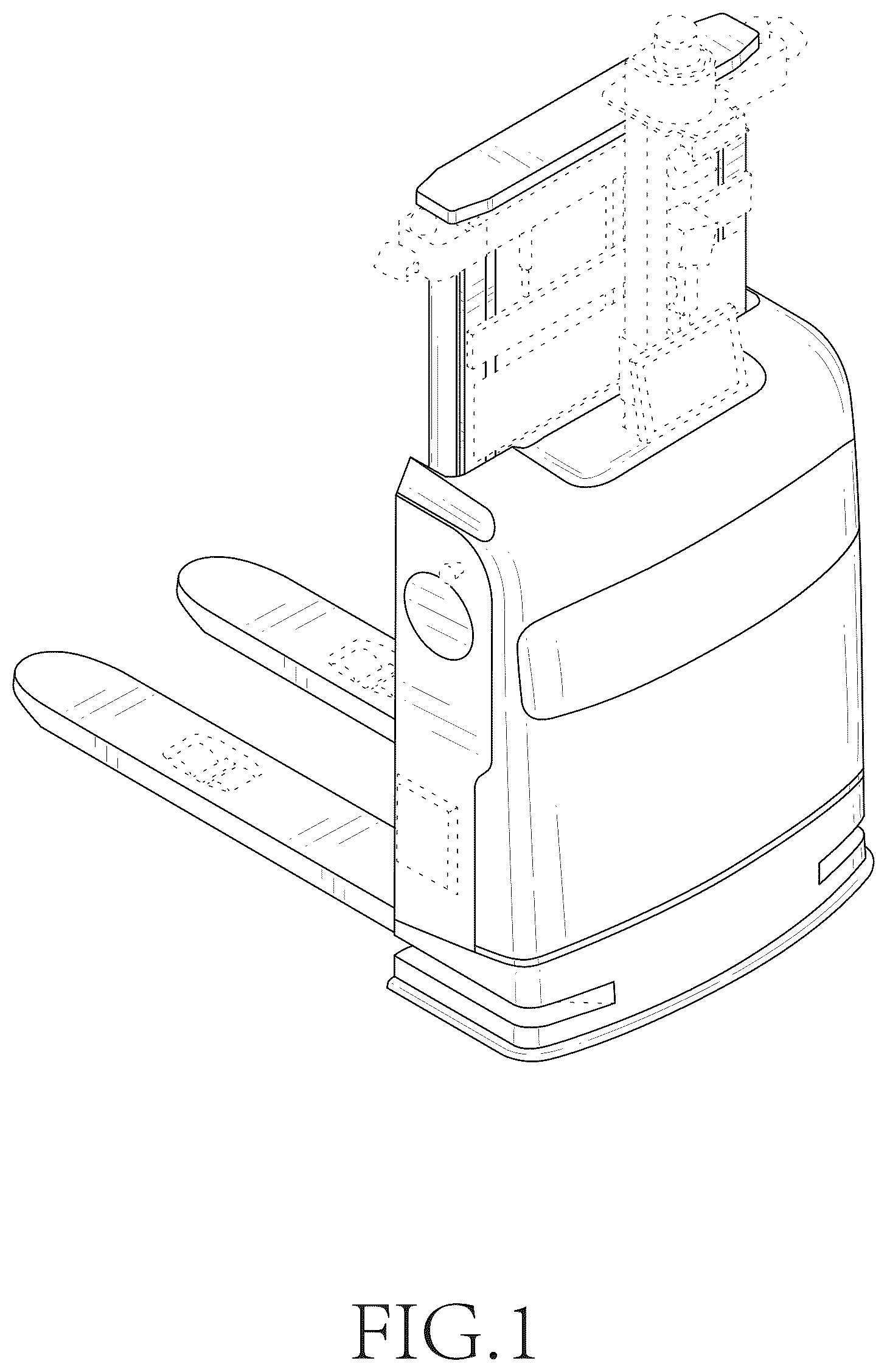 Patent USD1125785 — Pallet truck — Figure 1